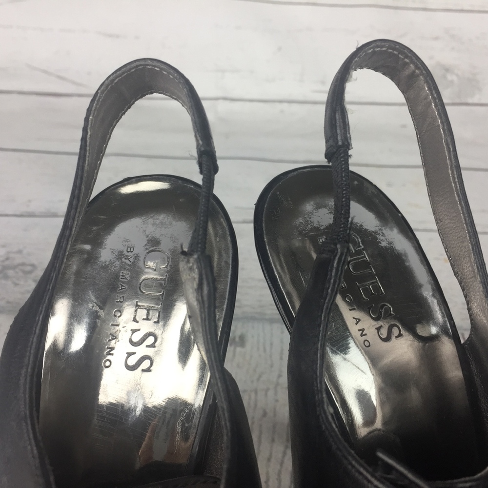 Guess by Marciano Women's Slingback Heels Black Sz - Picture 6 of 6